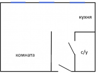 1-комнатная квартира посуточно Красноярск, Юности, 20: Фотография 9